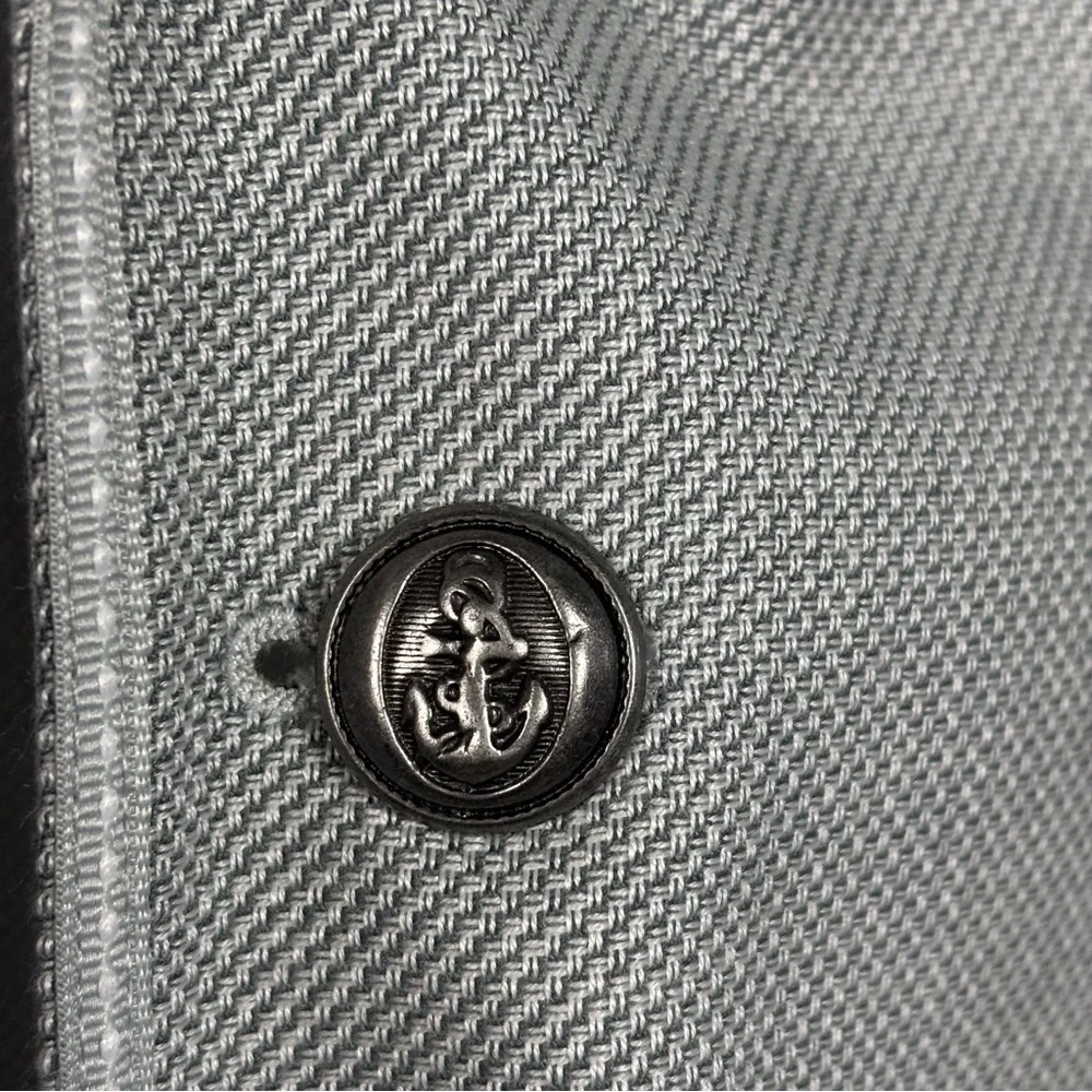 Oak Hill Men's Blazer 1XL  46-48 Gray Tweed Professor Sport Coat 2 Button